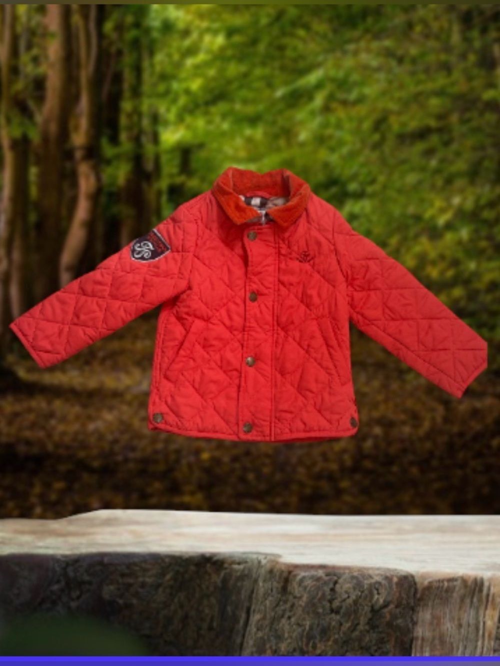 Boys Fall Quilted pumpkin orange boutique jacket size 100/48 EU sizing USA 4 4 T